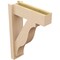 Ekena Millwork 6-in W x 18-in D x 26-in H Funston Block Rough Cedar Woodgrain TimberThane Outlooker, Primed Tan OUTUR060X18X26FST44RCPR - alternate 4